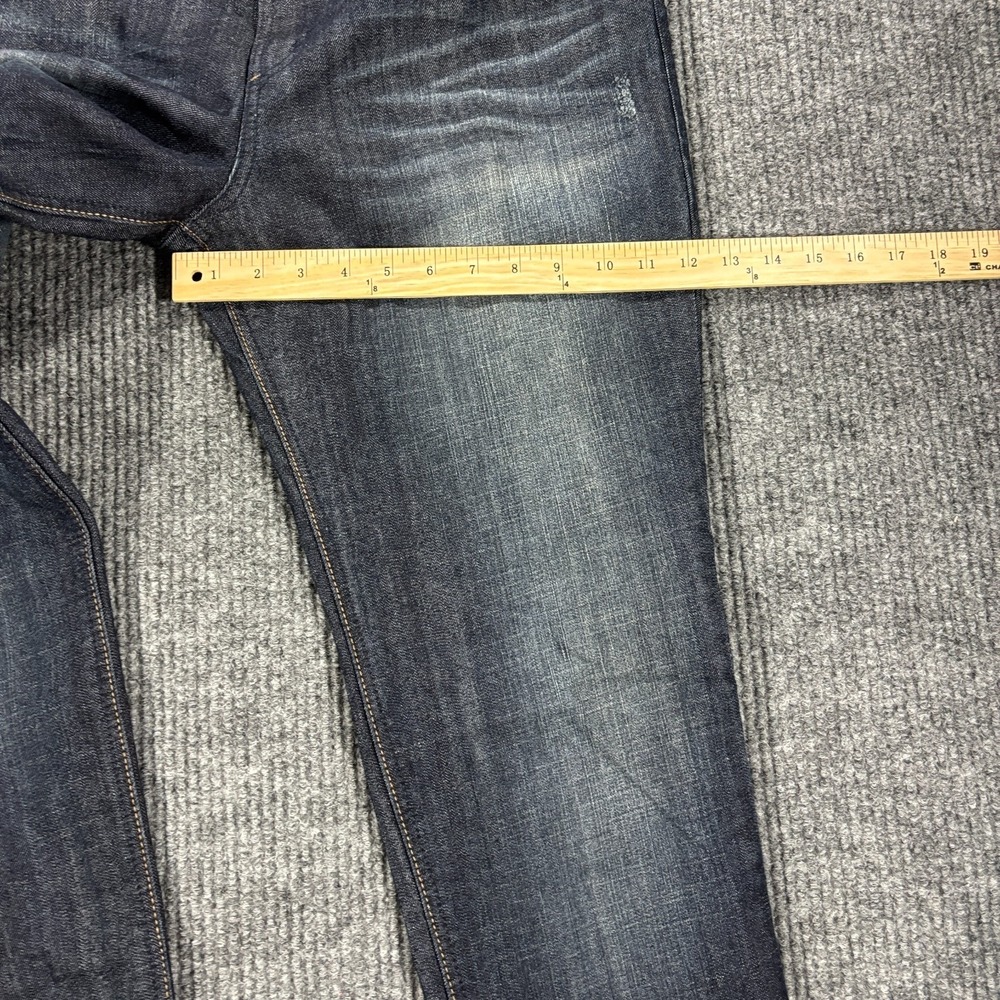 L.e.i.‎ Ashley Trouble Skinny Jeans Junior 17 Blue Indigo Denim Embroidered - Picture 6 of 16